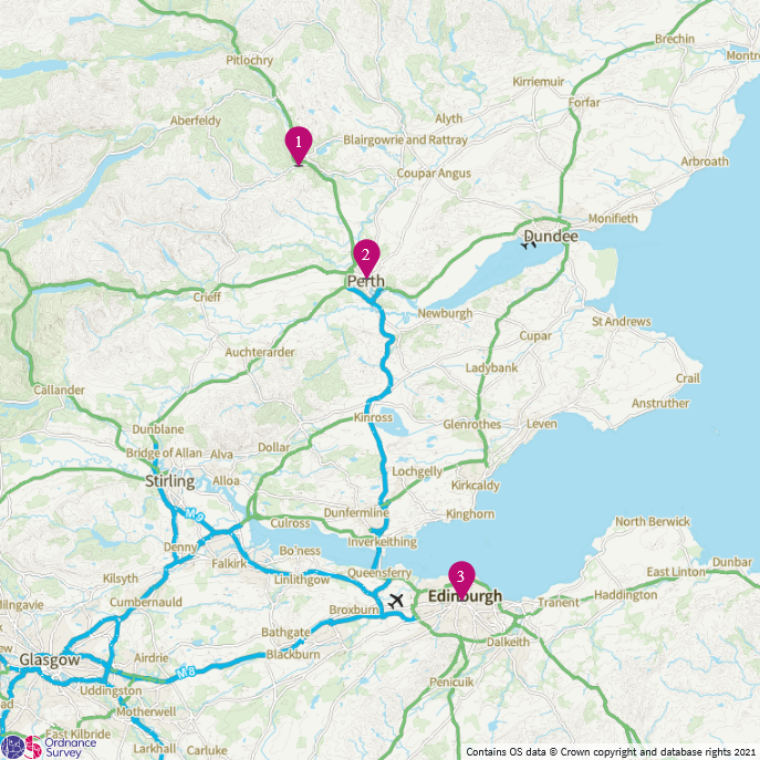 Map Of East Coast Of Scotland 7 Days Of Must-See Sights In The East Of Scotland | Visitscotland